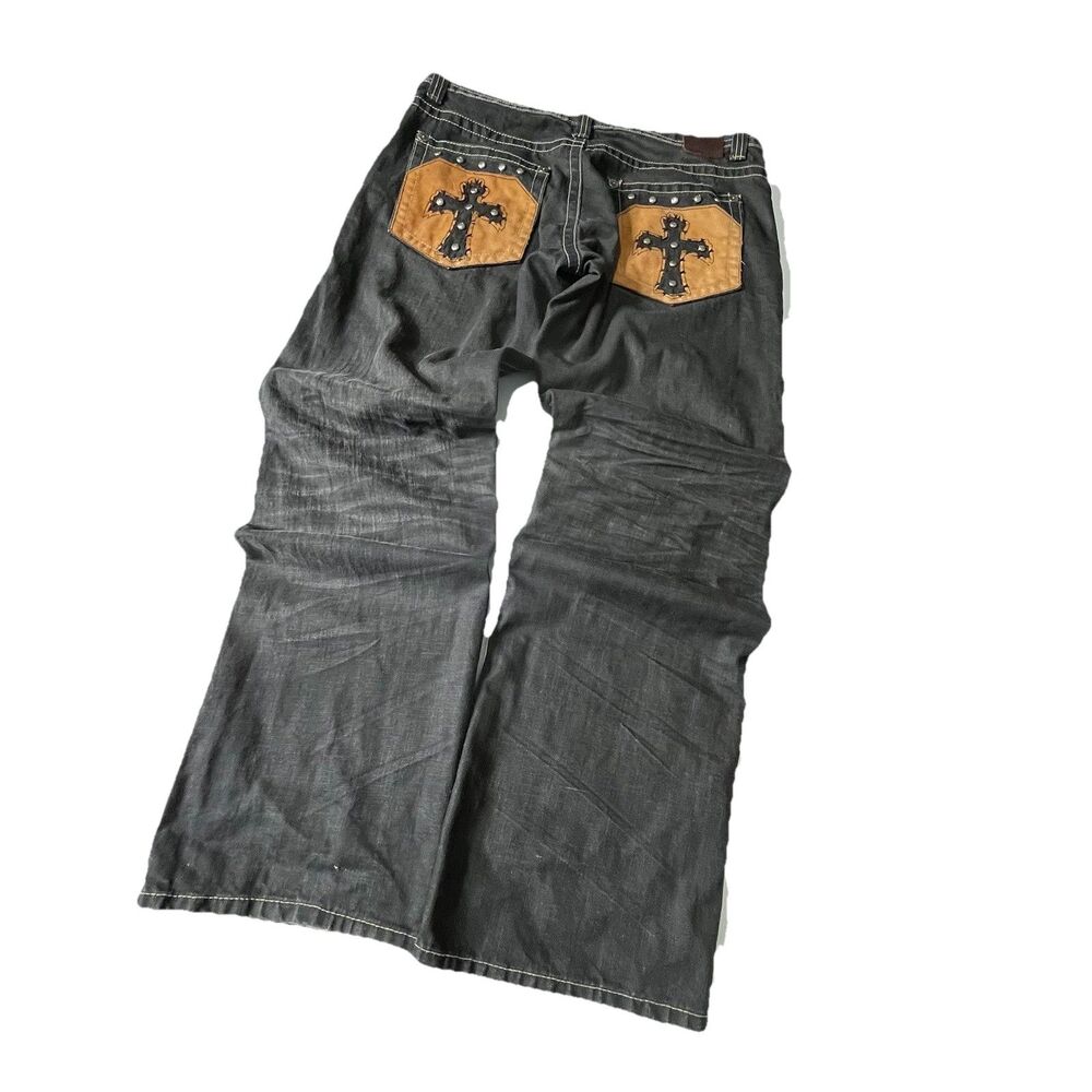 Songs Of Freedom Sick Vintage Y2K Jeans Men 40x35 Baggy Wide Leg Streetwear